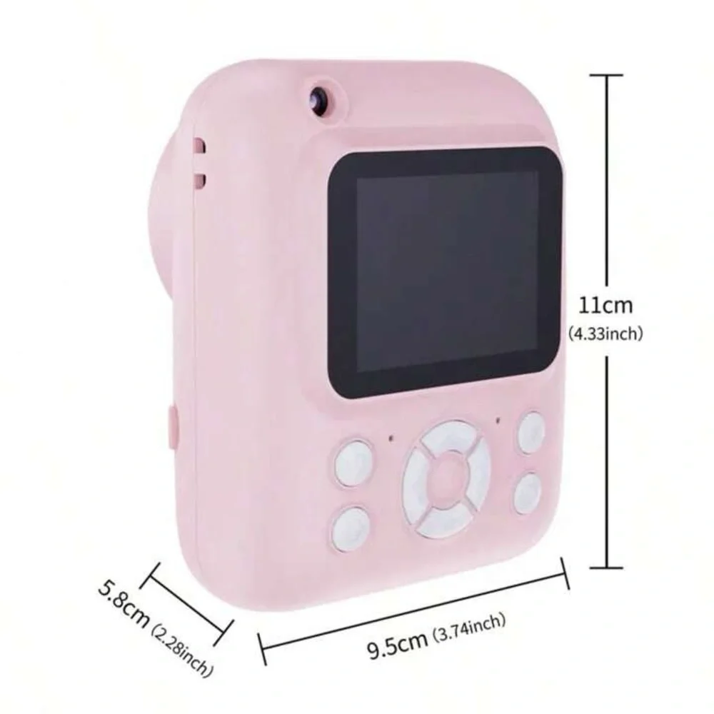 Pink Instant Print Camera with 32GB SD Card